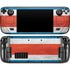 Costa Rican Flag Distressed Steam Deck Handheld Gaming Computer OLED Skin